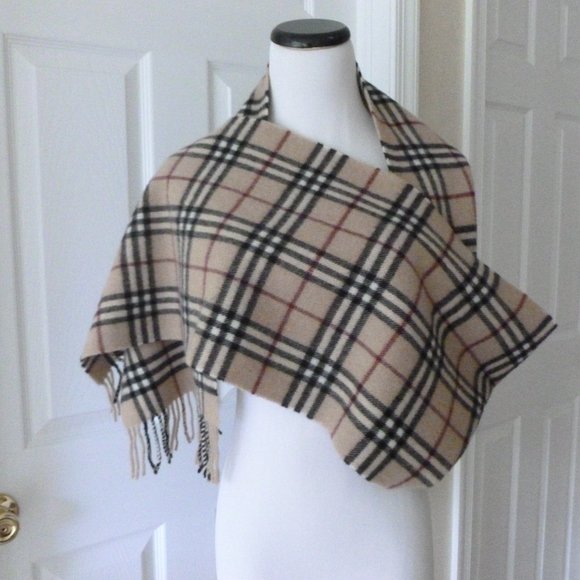 Burberry Accessories - Burberry House Check Plaid Lambswool Scarf